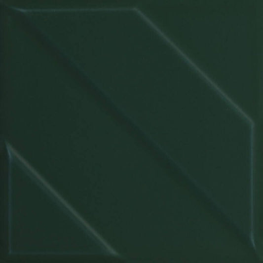 Zielona płytka ścienna Urban Colours 19,8×19,8 błyszcząca strukturalna